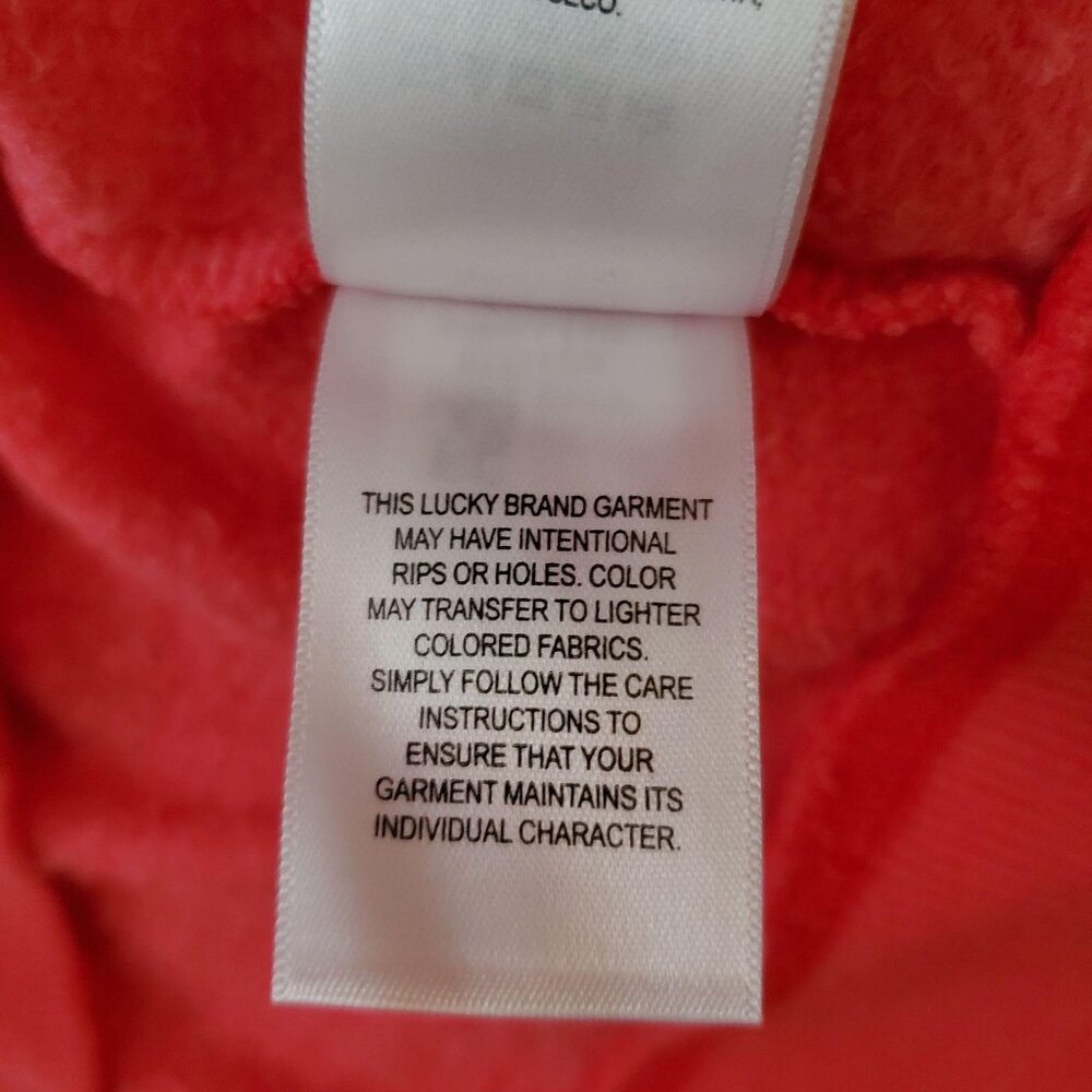 Lucky Brand Women's Coca-Cola Graphic Print Red Long Sleeve Sweater Size Medium - Picture 10 of 14